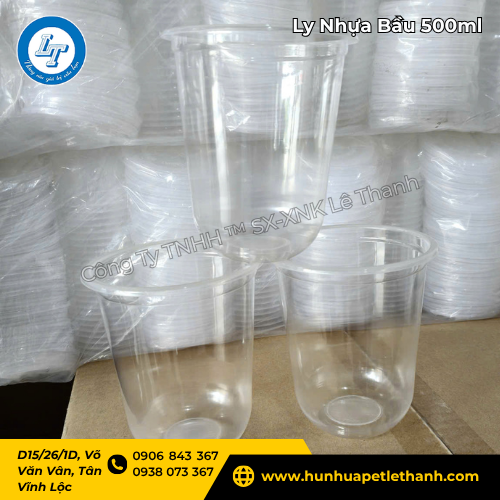 ly nhựa bầu 500ml tại kho Lê Thanh giá tốt 5 ly nhựa bầu 500ml tại kho Lê Thanh giá tốt 5