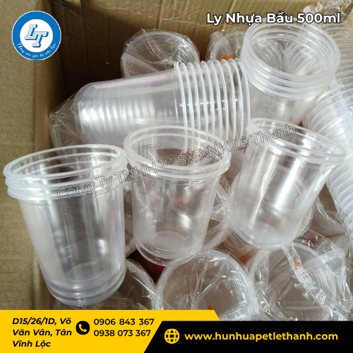 ly nhựa bầu 500ml tại kho Lê Thanh giá tốt 2 ly nhựa bầu 500ml tại kho Lê Thanh giá tốt 2