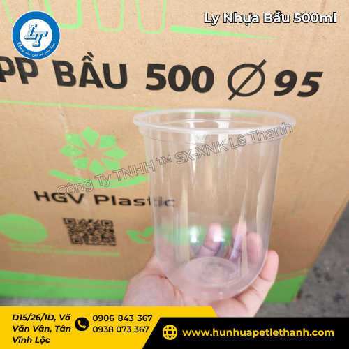 ly nhựa bầu 500ml tại kho Lê Thanh giá tốt 3 ly nhựa bầu 500ml tại kho Lê Thanh giá tốt 3