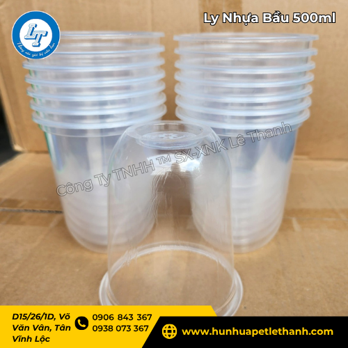 ly nhựa bầu 500ml tại kho Lê Thanh giá tốt 1 ly nhựa bầu 500ml tại kho Lê Thanh giá tốt 1