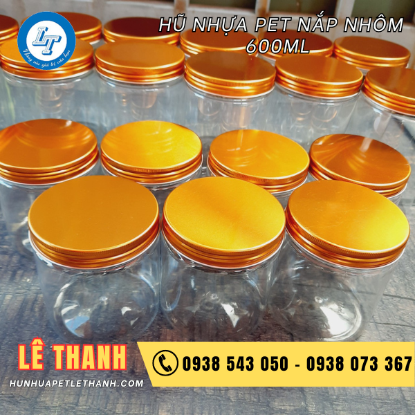 hũ pet nắp nhôm 600 3 hũ pet nắp nhôm 600 3