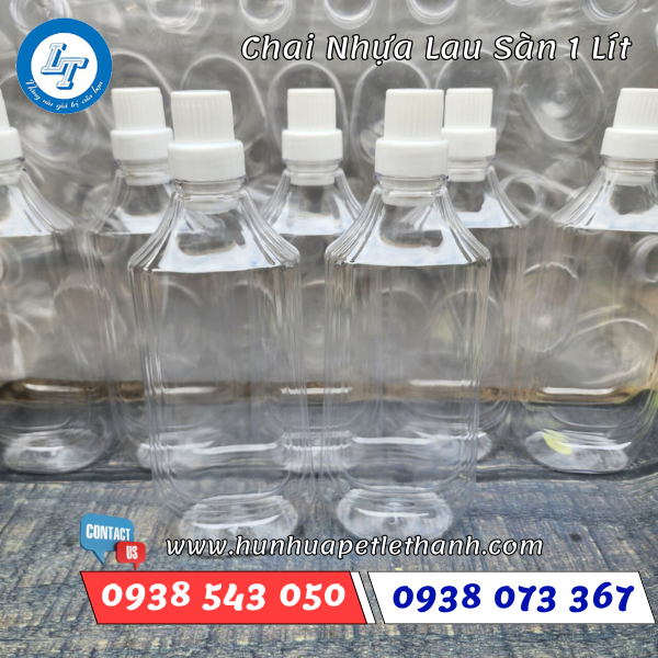 Chai nhựa đựng nước lau sàn 1 lít 4 Chai nhựa đựng nước lau sàn 1 lít 4