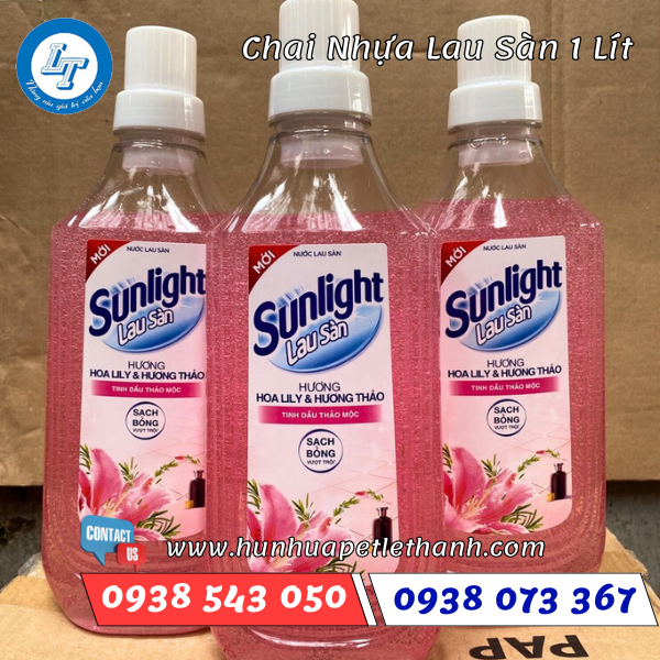 Chai nhựa đựng nước lau sàn 1 lít 3 Chai nhựa đựng nước lau sàn 1 lít 3