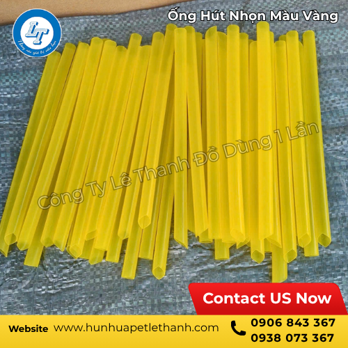 ống hút nhọn màu vàng giá tốt sỉ lớn HCM 2 ống hút nhọn màu vàng giá tốt sỉ lớn HCM 2