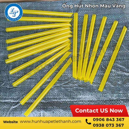 ống hút nhọn màu vàng giá tốt sỉ lớn HCM 4 ống hút nhọn màu vàng giá tốt sỉ lớn HCM 4