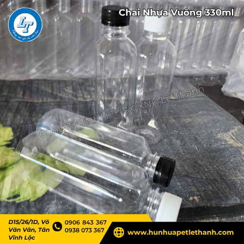 kho sỉ chai nhựa 330ml dáng vuông giá tận gốc 2 kho sỉ chai nhựa 330ml dáng vuông giá tận gốc 2