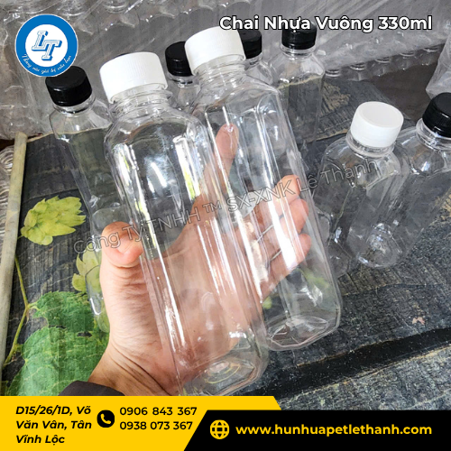 kho sỉ chai nhựa 330ml dáng vuông giá tận gốc 1 kho sỉ chai nhựa 330ml dáng vuông giá tận gốc 1