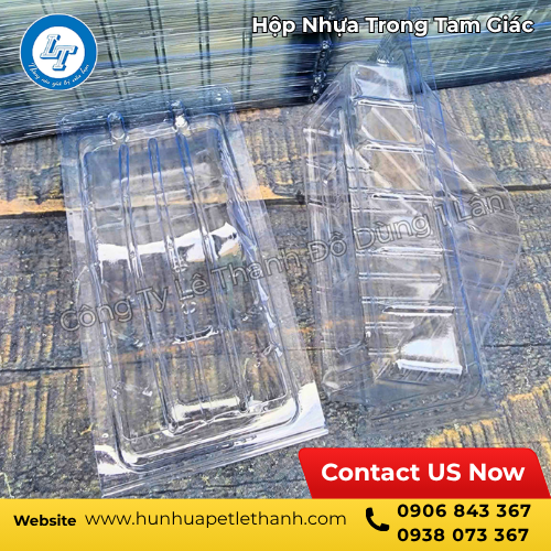 Hộp nhựa trong tam giác đựng sandwich, bánh ngọt giá rẻ 2 Hộp nhựa trong tam giác đựng sandwich, bánh ngọt giá rẻ 2