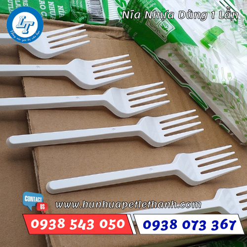 nĩa nhựa PP dùng 1 lần 3 nĩa nhựa PP dùng 1 lần 3