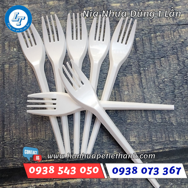 nĩa nhựa PP dùng 1 lần 4 nĩa nhựa PP dùng 1 lần 4