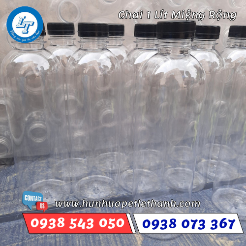 chai nhựa 1 lít miệng rộng 3 chai nhựa 1 lít miệng rộng 3