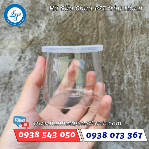 hũ sữa chua pet tròn 110ml hũ sữa chua pet tròn 110ml