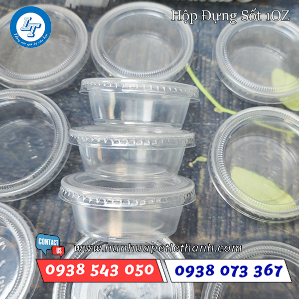 Hũ nước chấm nắp rời dùng 1 lần Hũ nước chấm nắp rời dùng 1 lần