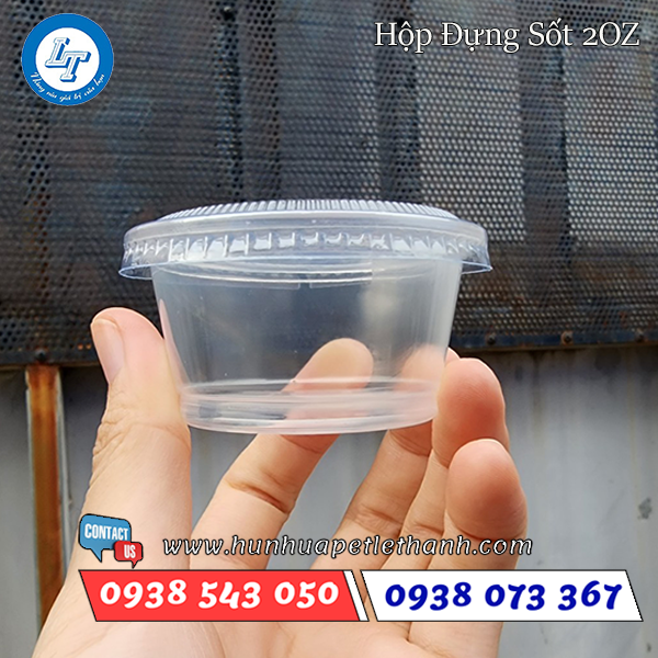 Hũ nước chấm nắp rời dùng 1 lần 1 Hũ nước chấm nắp rời dùng 1 lần 1