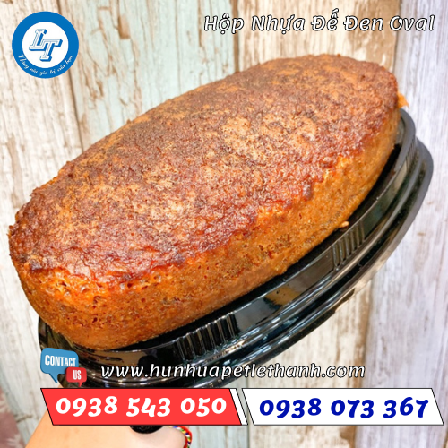 hộp nhựa đế đen oval 1 hộp nhựa đế đen oval 1