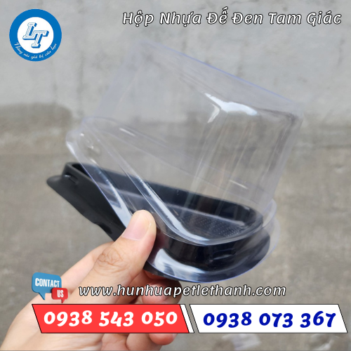 hộp nhựa đế đen tam giác hộp nhựa đế đen tam giác