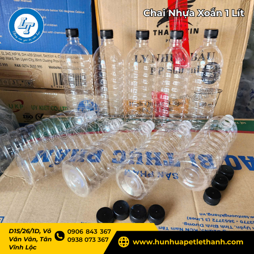 chai nhựa xoắn 1 lít giá sỉ – đựng trà sữa, sữa hạt, nước mía 2 chai nhựa xoắn 1 lít giá sỉ – đựng trà sữa, sữa hạt, nước mía 2