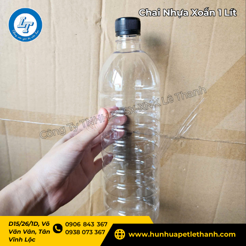 chai nhựa xoắn 1 lít giá sỉ – đựng trà sữa, sữa hạt, nước mía 3 chai nhựa xoắn 1 lít giá sỉ – đựng trà sữa, sữa hạt, nước mía 3
