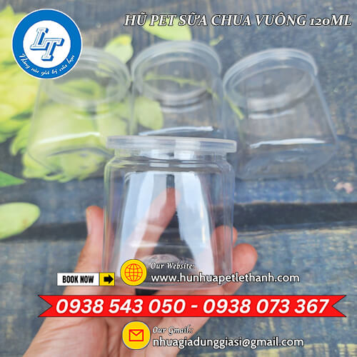 chuyên giá sỉ hũ PET đựng sữa chua đáy vuông, đáy tròn 1 chuyên giá sỉ hũ PET đựng sữa chua đáy vuông, đáy tròn 1