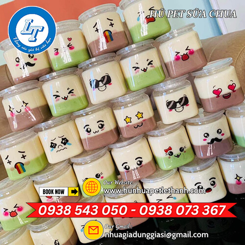 chuyên giá sỉ hũ PET đựng sữa chua đáy vuông, đáy tròn 4 chuyên giá sỉ hũ PET đựng sữa chua đáy vuông, đáy tròn 4