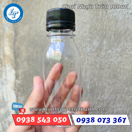 Chai nhựa tròn 100ml 1 Chai nhựa tròn 100ml 1