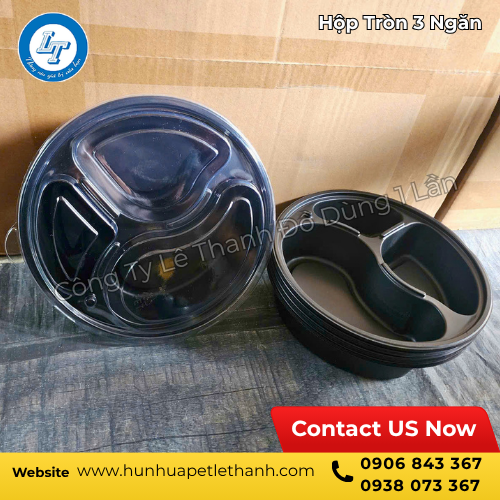 đựng cơm mang đi với hộp tròn 3 ngăn giá sỉ 5 đựng cơm mang đi với hộp tròn 3 ngăn giá sỉ 5
