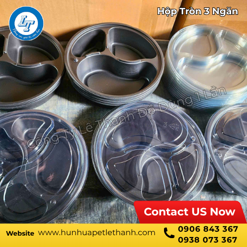 đựng cơm mang đi với hộp tròn 3 ngăn giá sỉ 4 đựng cơm mang đi với hộp tròn 3 ngăn giá sỉ 4