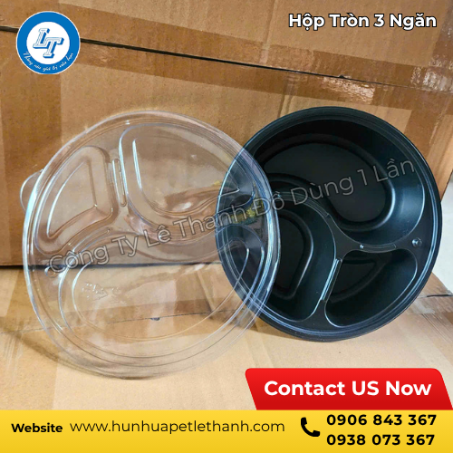 đựng cơm mang đi với hộp tròn 3 ngăn giá sỉ 1 đựng cơm mang đi với hộp tròn 3 ngăn giá sỉ 1