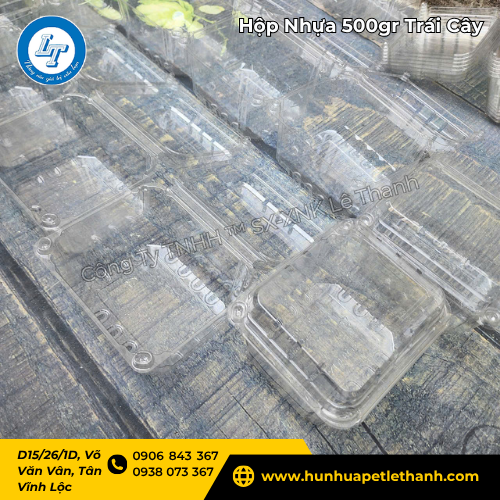 hộp nhựa 500gr giá sỉ cho cửa hàng trái cây 3 hộp nhựa 500gr giá sỉ cho cửa hàng trái cây 3