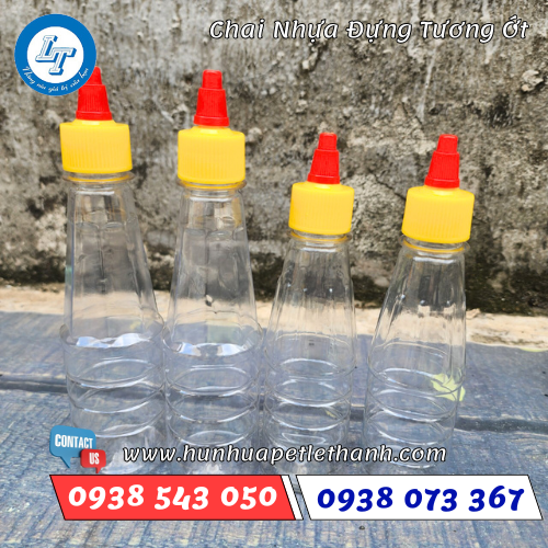 Chai nhựa đựng tương ớt 1 Chai nhựa đựng tương ớt 1