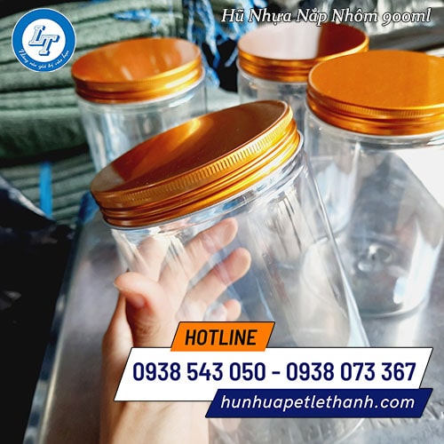 hũ PET tròn hũ nắp nhôm vặn giá rẻ hũ PET tròn hũ nắp nhôm vặn giá rẻ