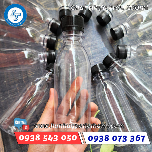 chai nhựa PET 200ml tròn giá sỉ ưu đãi cho đại lý 1 chai nhựa PET 200ml tròn giá sỉ ưu đãi cho đại lý 1