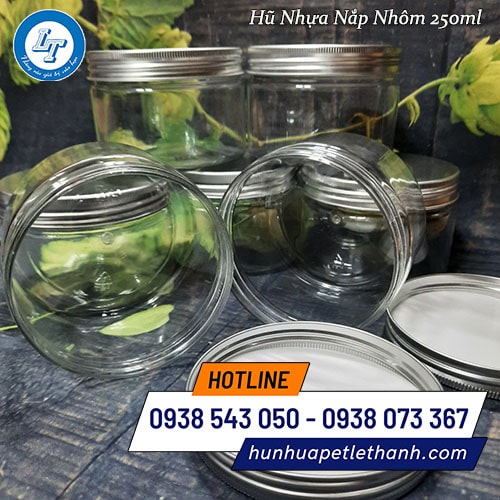 hũ PET tròn hũ nắp nhôm vặn giá rẻ hũ PET tròn hũ nắp nhôm vặn giá rẻ