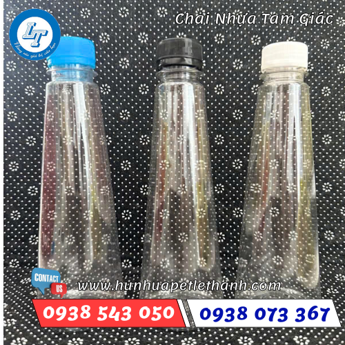 chai nhựa tam giác, chai hình tháp độc đáo giá rẻ 2 chai nhựa tam giác, chai hình tháp độc đáo giá rẻ 2