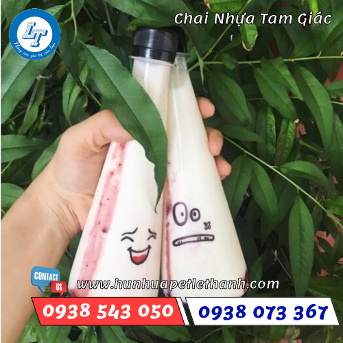 chai nhựa tam giác, chai hình tháp độc đáo giá rẻ 3 chai nhựa tam giác, chai hình tháp độc đáo giá rẻ 3