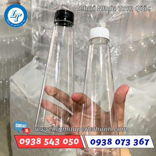 chai nhựa tam giác, chai hình tháp độc đáo giá rẻ 1 chai nhựa tam giác, chai hình tháp độc đáo giá rẻ 1