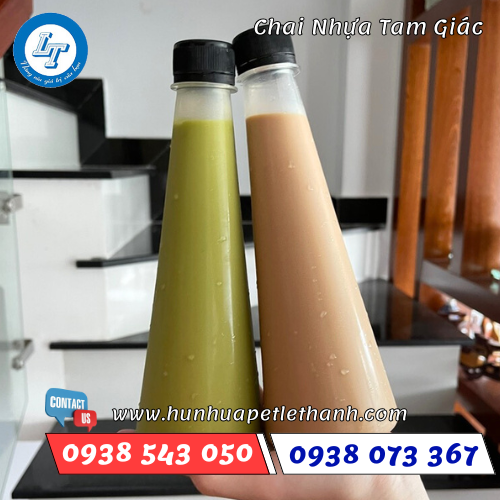 chai nhựa tam giác, chai hình tháp độc đáo giá rẻ 4 chai nhựa tam giác, chai hình tháp độc đáo giá rẻ 4