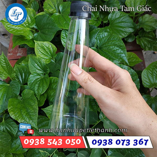 chai nhựa tam giác, chai hình tháp độc đáo giá rẻ chai nhựa tam giác, chai hình tháp độc đáo giá rẻ