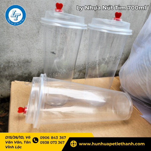 Nhà kho ly nhựa nút tim 500ml 700ml giá sỉ 2 Nhà kho ly nhựa nút tim 500ml 700ml giá sỉ 2