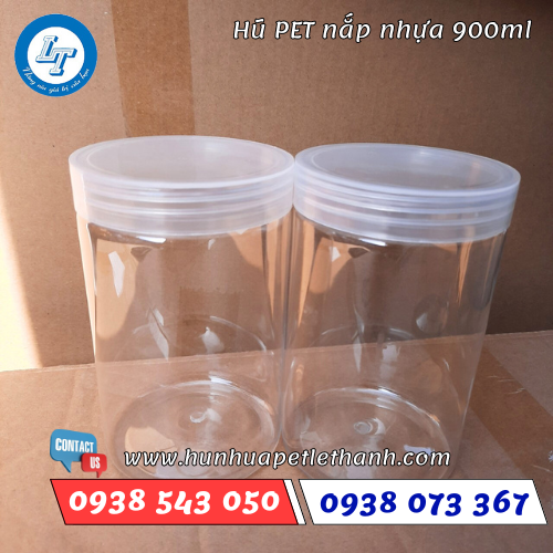 hũ pet nắp nhựa 900ml 1 hũ pet nắp nhựa 900ml 1
