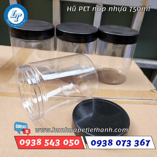 hũ pet nắp nhựa 700ml hũ pet nắp nhựa 700ml