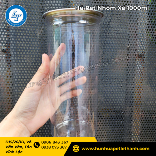 Nhập sỉ cho cơ sở hũ Pet nắp nhôm xé 1000ml rẻ tốt 2 Nhập sỉ cho cơ sở hũ Pet nắp nhôm xé 1000ml rẻ tốt 2