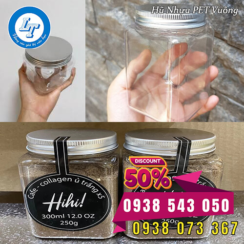 hũ nhựa PET vuông giá sỉ - hũ nhựa Lê Thanh hũ nhựa PET vuông giá sỉ - hũ nhựa Lê Thanh