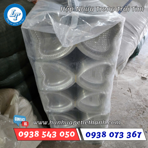 Hộp trái tim nhựa trong suốt 4 Hộp trái tim nhựa trong suốt 4