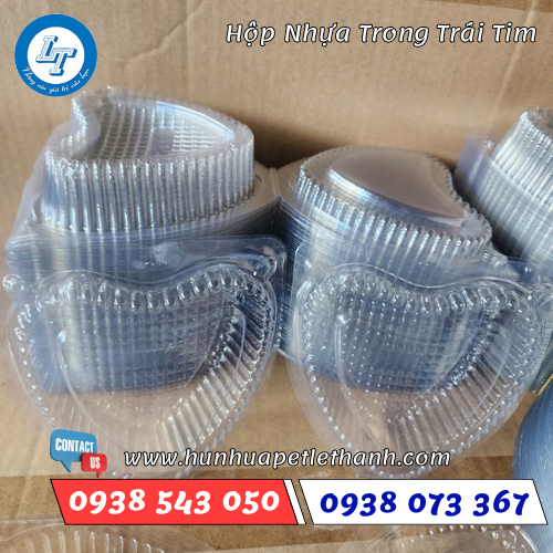 Hộp trái tim nhựa trong suốt 2 Hộp trái tim nhựa trong suốt 2