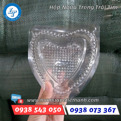 Hộp trái tim nhựa trong suốt 1 Hộp trái tim nhựa trong suốt 1