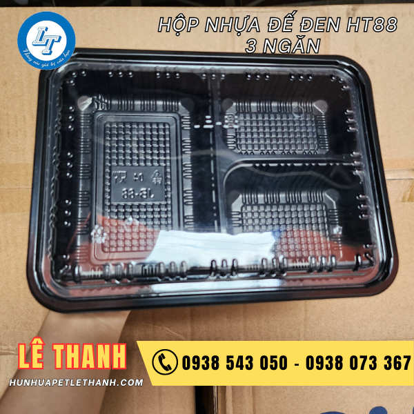hộp nhựa đế đen HT88 1 hộp nhựa đế đen HT88 1
