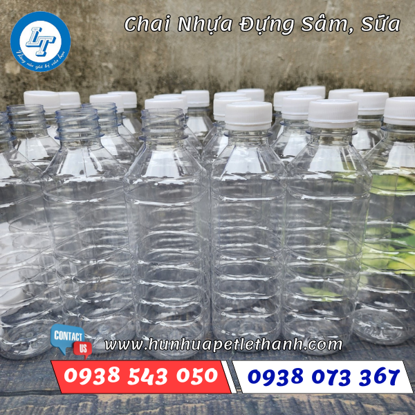 Chai nhựa đựng nước sâm, sữa hạt 1 Chai nhựa đựng nước sâm, sữa hạt 1