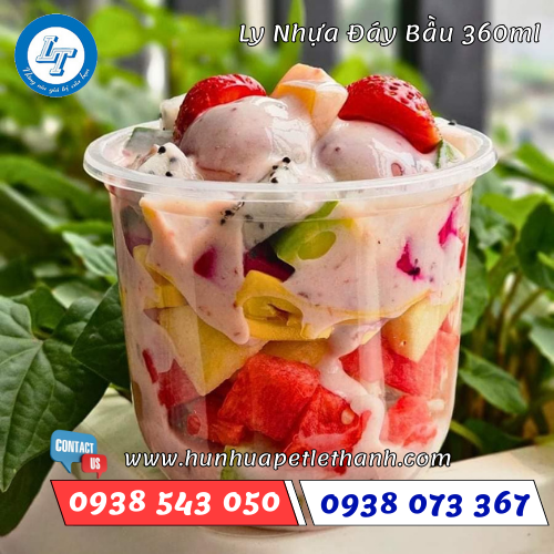 ly nhựa đáy bầu 360ml ly nhựa đáy bầu 360ml