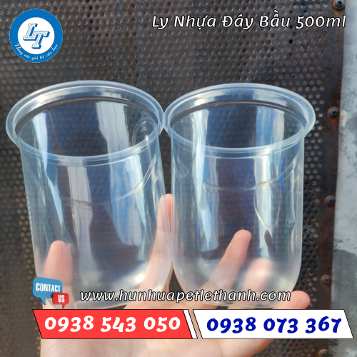 ly nhựa đáy bầu 500ml ly nhựa đáy bầu 500ml